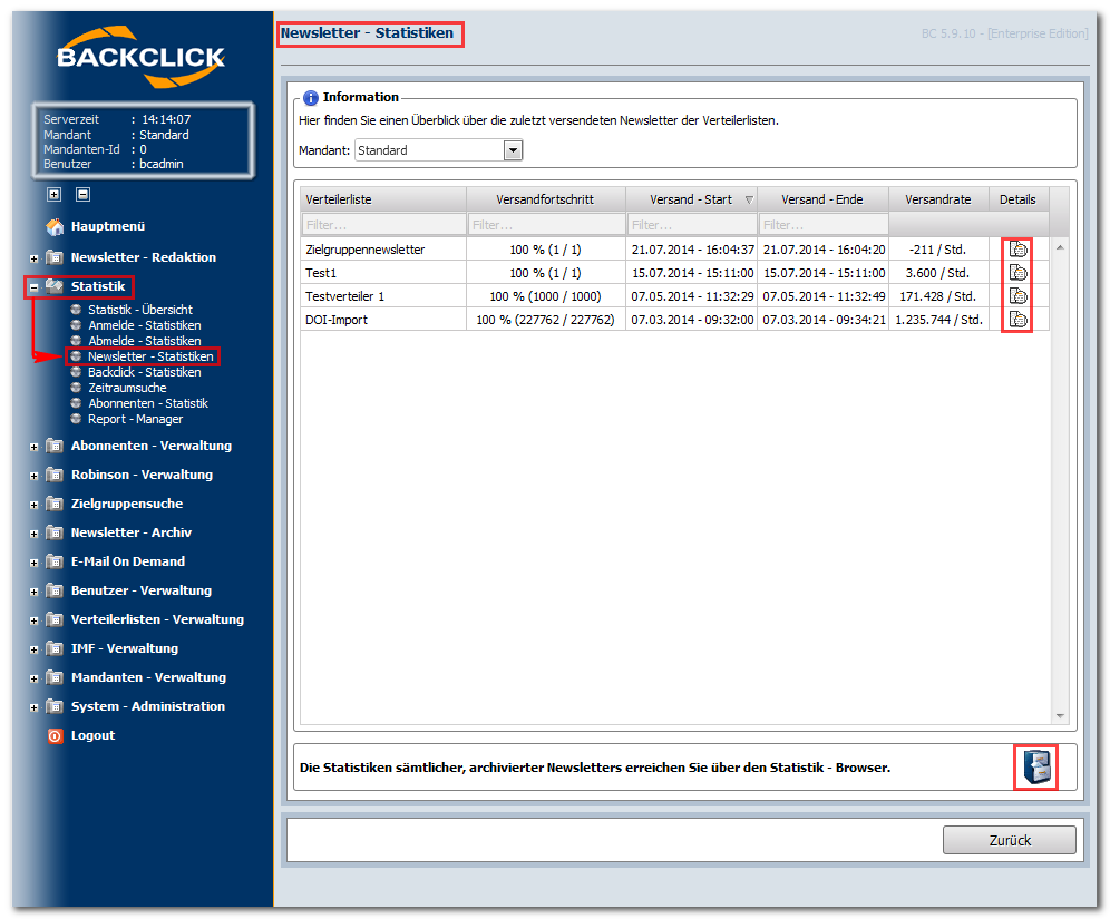 Newsletterversand_Statistik_Email_Marketing_Software_BACKCLICK
