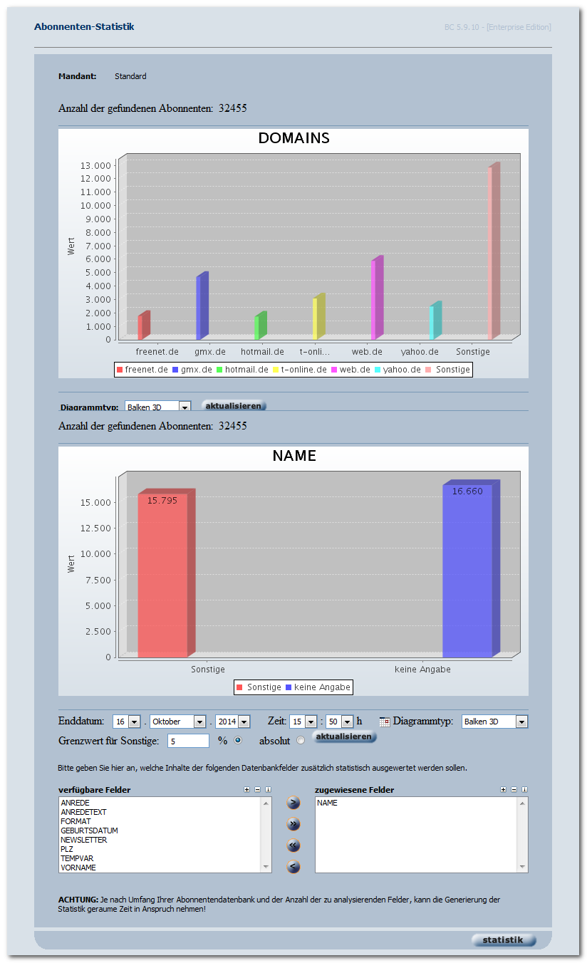 Backclick_Statistiken_gefiltert_Email_Marketing_Software_BACKCLICK