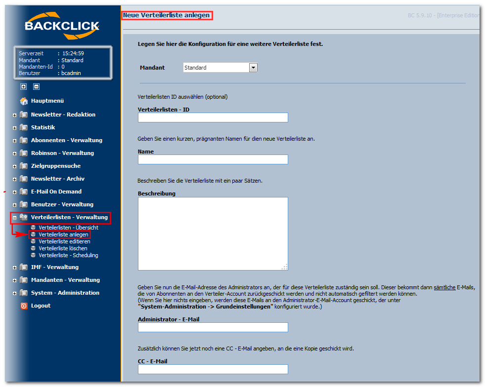 Verteilerliste_anlegen_Email_Marketing_Software_BACKCLICK