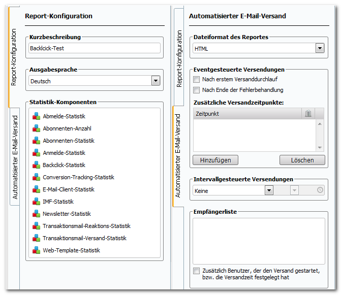 Report_Konfiguration_Email_Marketing_Software_BACKCLICK